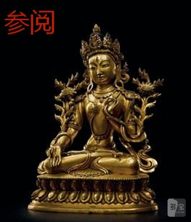 清乾隆（1736-1795年）白度母像 - 图5